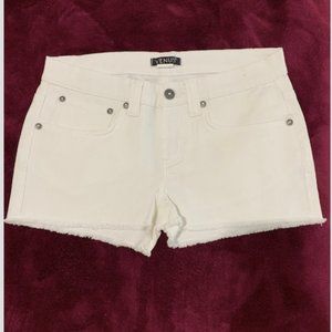 White Denim Shorts